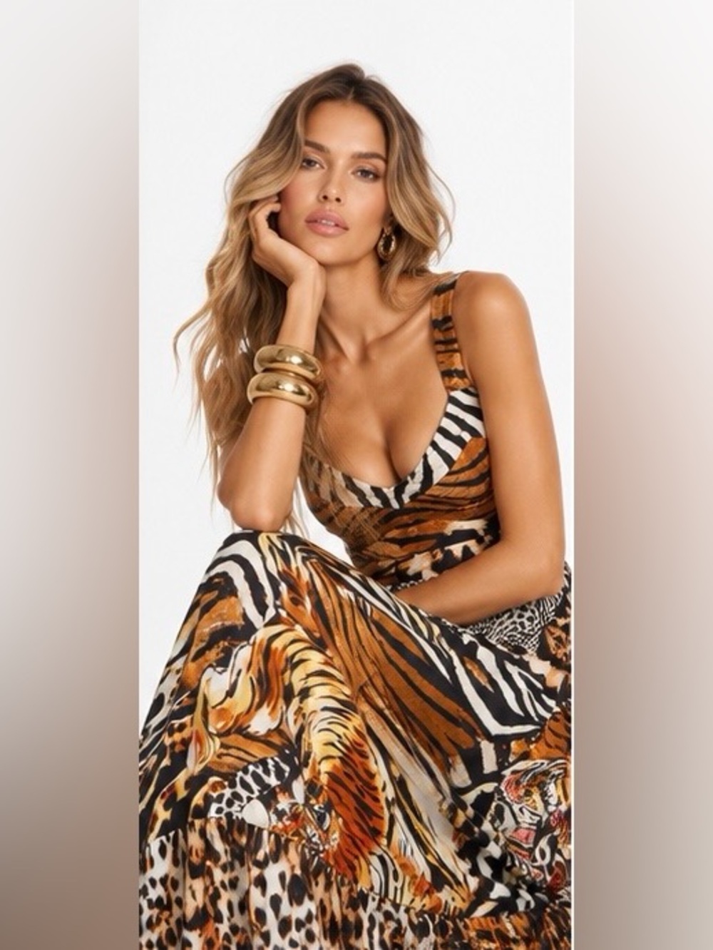 💕SOLD💕Camilla silk maxi dress - Picture 3 of 8